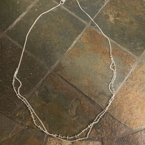 Delicate Sterling Silver Multi-Chain Necklace - Women Jewelry